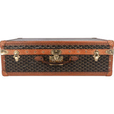 Goyard Goyardine Monogram 1900s Suitcase Trunk Koffer Malle - vintageandkickz