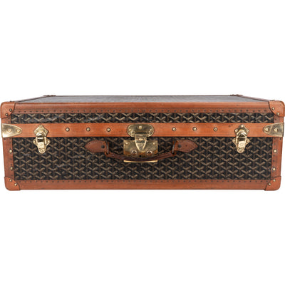 Goyard Goyardine Monogram 1900s Suitcase Trunk Koffer Malle