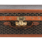 Goyard Goyardine Monogram 1900s Suitcase Trunk Koffer Malle - vintageandkickz