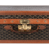 Goyard Goyardine Monogram 1900s Suitcase Trunk Koffer Malle - vintageandkickz