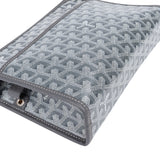 Goyard Grey Goyardine Monogram Jouvence MM Pochette Clutch