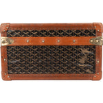 Goyard Goyardine Monogram 1900s Suitcase Trunk Koffer Malle - vintageandkickz