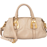 Prada Classic Leather Eclipse Handbag