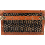 Goyard Goyardine Monogram 1900s Suitcase Trunk Koffer Malle - vintageandkickz