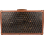 Goyard Goyardine Monogram 1900s Suitcase Trunk Koffer Malle - vintageandkickz