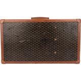 Goyard Goyardine Monogram 1900s Suitcase Trunk Koffer Malle - vintageandkickz