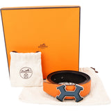 Hermès Reversible Leather Street Emaille Belt (90)
