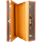 Goyard Goyardine Monogram 1900s Suitcase Trunk Koffer Malle - vintageandkickz