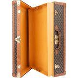 Goyard Goyardine Monogram 1900s Suitcase Trunk Koffer Malle - vintageandkickz
