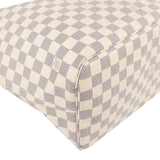 Louis Vuitton Damier Azur Monogram Neverfull MM Shopper Handbag