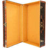 Goyard Goyardine Monogram 1900s Suitcase Trunk Koffer Malle - vintageandkickz