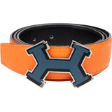 Hermès Reversible Leather Street Emaille Belt (90)