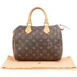 Louis Vuitton Canvas Monogram Speedy 25 Handbag