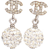 Chanel Crystal CC Earrings