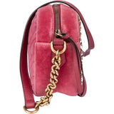 Gucci Pink Satin Limited Taiwan GG Marmont Crossbody Bag