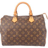 Louis Vuitton Canvas Monogram Speedy 30 Handbag