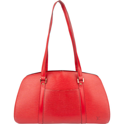 Louis Vuitton Rouge Epi Leather Solferino GM Shoulder Bag