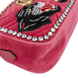 Gucci Pink Satin Limited Taiwan GG Marmont Crossbody Bag