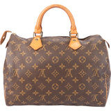 Louis Vuitton Canvas Monogram Speedy 30 Handbag