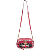 Gucci Pink Satin Limited Taiwan GG Marmont Crossbody Bag