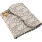 Christian Dior Trotter Monogram Saddle Wallet