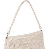Miu Miu Quilted Leather Crystal Shoulder Flap Bag