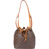 Louis Vuitton Canvas Monogram Sac Noe Petit Shoulder Bag