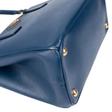Prada Bleu Saffiano Leather Galleria Handbag