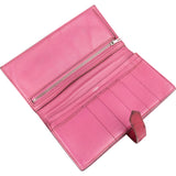 Hermès Pink Ostrich Bearn Soufflet Bifold Wallet