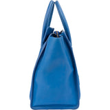 Céline Blue Leather Luggage Handbag
