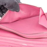 Hermès Pink Ostrich Bearn Soufflet Bifold Wallet