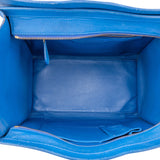 Céline Blue Leather Luggage Handbag