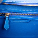 Céline Blue Leather Luggage Handbag