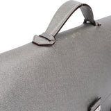 Louis Vuitton Grey Taiga Leather Vassili PM Business Handbag