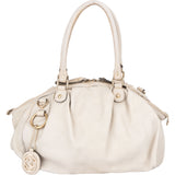 Gucci White Leather Sukey Handbag