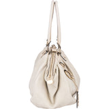 Gucci White Leather Sukey Handbag