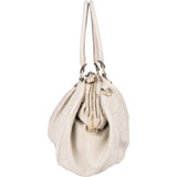 Gucci White Leather Sukey Handbag