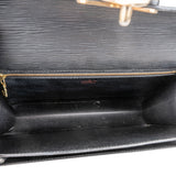 Louis Vuitton Noir Epi Leather Monceau Handbag