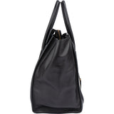 Céline Bicolor Leather Luggage Handbag
