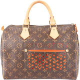 Louis Vuitton Perforated Canvas Monogram Speedy 30 Handbag