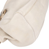 Gucci White Leather Sukey Handbag