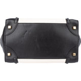 Céline Bicolor Leather Luggage Handbag