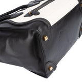 Céline Bicolor Leather Luggage Handbag