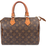 Louis Vuitton Canvas Monogram Speedy 25 Handbag