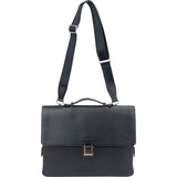 Louis Vuitton Bleu Taiga Leather Vassili PM Business Handbag