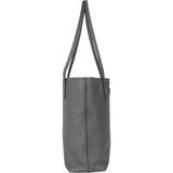 Prada Grey Saffiano Cuir Leather Shoulder Bag