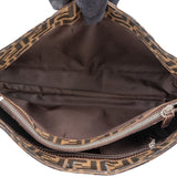 Fendi FF Monogram Baguette Buckle Shoulder Bag