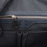 Louis Vuitton Bleu Taiga Leather Vassili PM Business Handbag