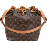 Louis Vuitton Canvas Monogram Sac Noe Petit Shoulder Bag