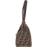 Fendi FF Monogram Baguette Buckle Shoulder Bag